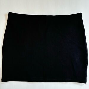 Black mini skirt